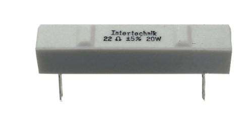 Intertechnik DRAHTWIDERSTAND 15.0 OHM 10 WATT 5% IN ALUMINIUMGEHÄUSE WIAL15.0 